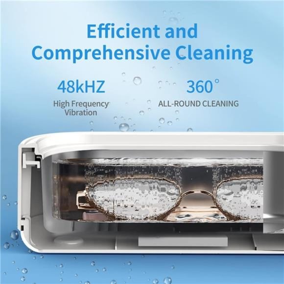 Ultrasonic Jewelry Cleaner, 48KHz Portable Ultrasonic Cleaner with 4 Modes - Picture 4 of 7